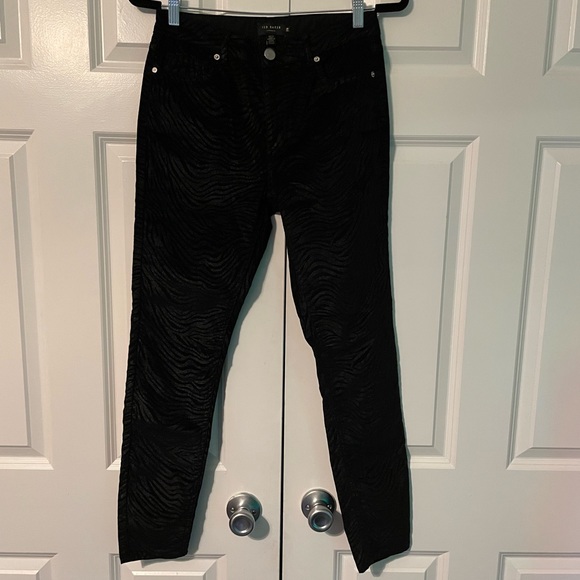 NWT Ted Baker debrah velvet zebra skinny pants - Picture 2 of 12